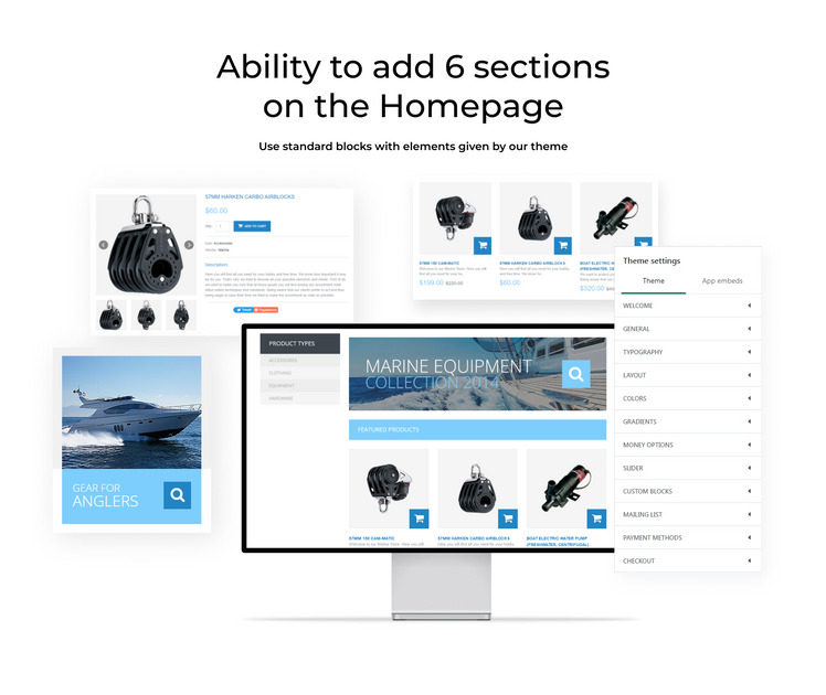 Responsive Yachting Shopify Theme #49501-2