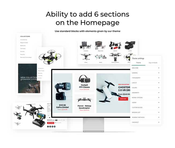 Drone Go pro Store Shopify Theme #74855-2