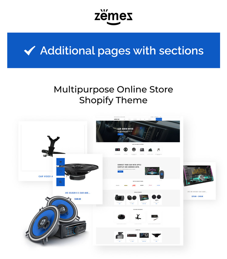 Audio Car Car Audio Multipage Modern Shopify Theme #79157-1