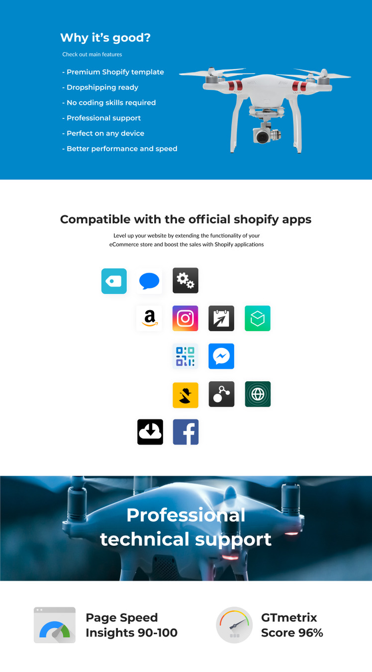 Nextra Single Product eCommerce Shopify Theme Electronics Store #207325-2
