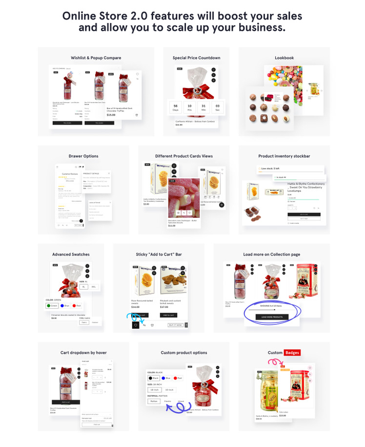 Sweet Euphoria Sweets King Online Store Shopify Theme #53922-3