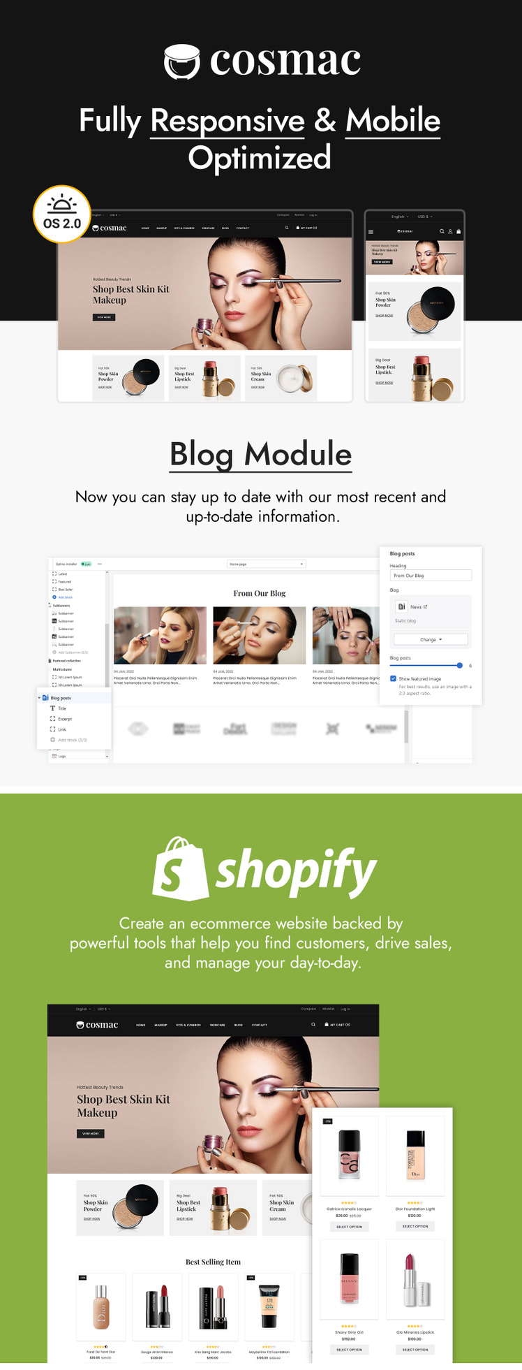 Cosmac Cosmetics and Makeup Artist Shopify Theme #228065-1