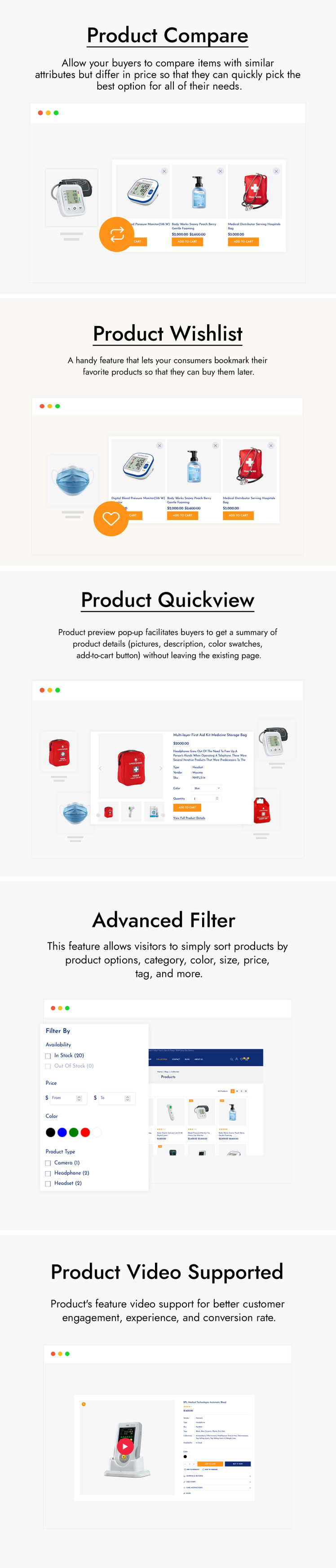 Healcare Healthcare and Medical Store Shopify Theme #254632-2