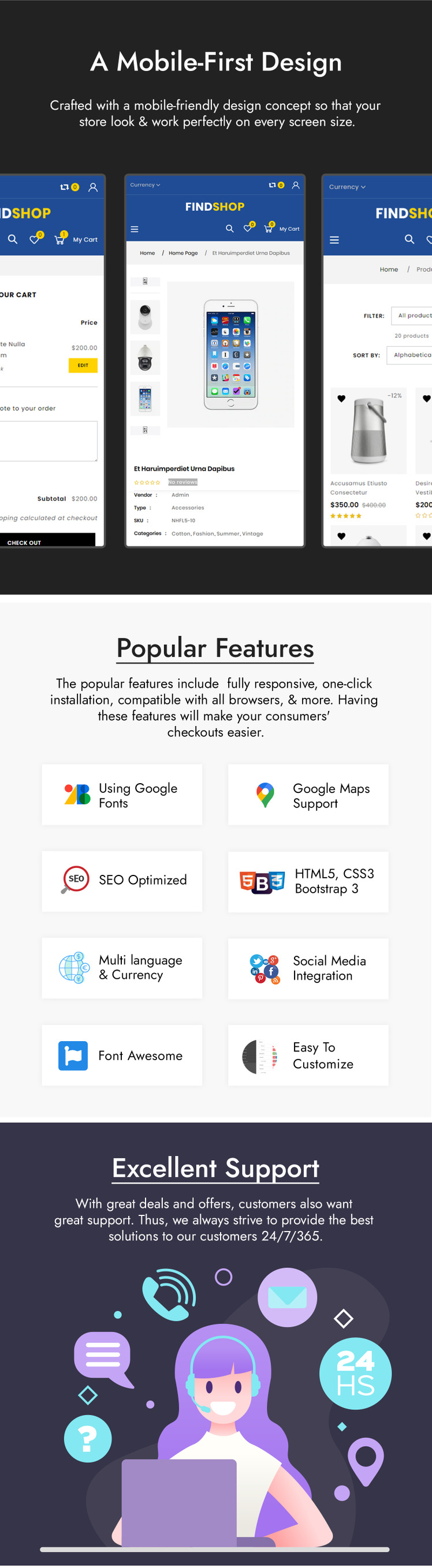 Findshop Sectioned Multipurpose Shopify Theme #82382-3