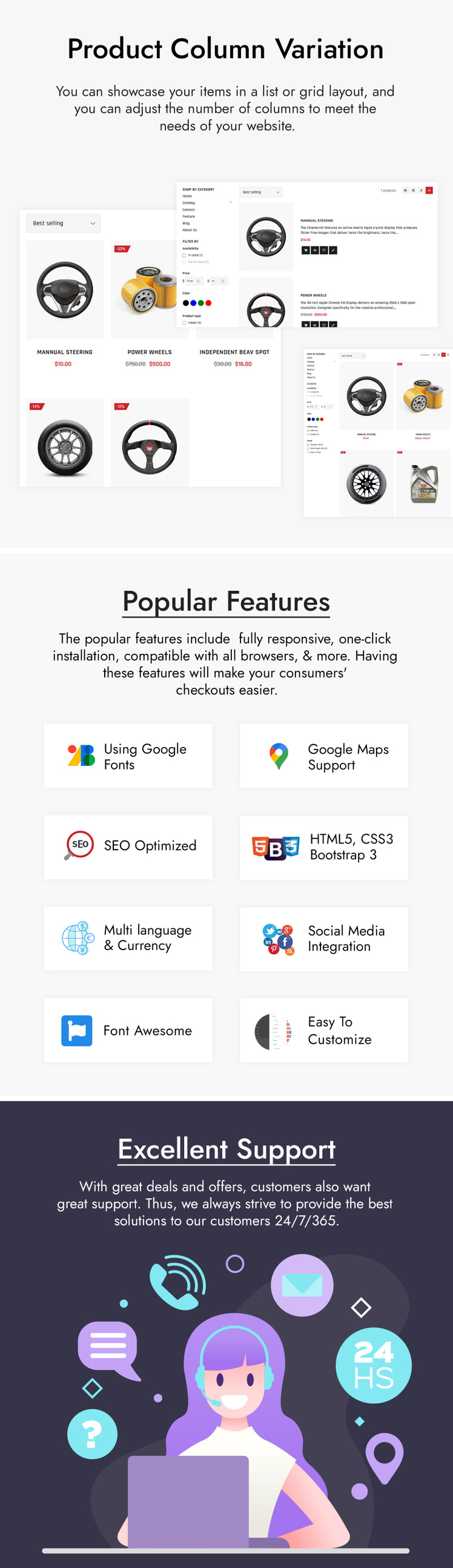 AutoWey Auto Parts Store Shopify Theme #243068-4
