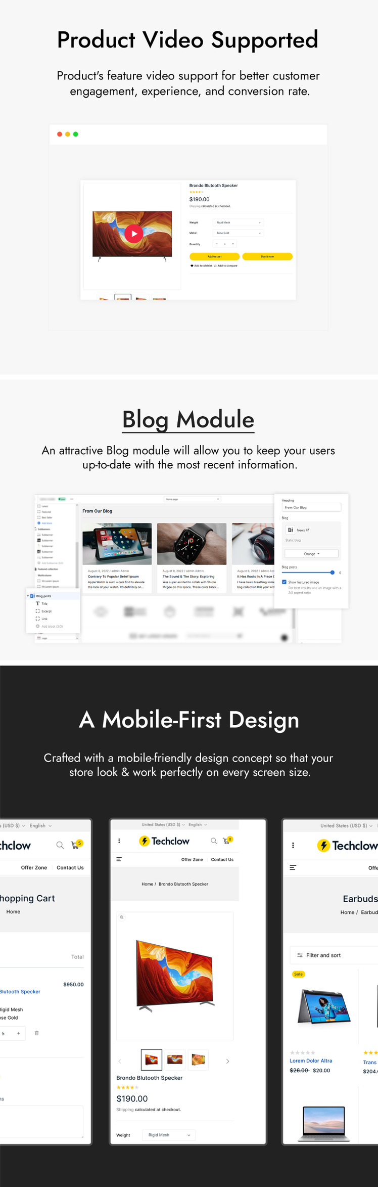 Techclow Electronics Store Shopify Theme #269655-3