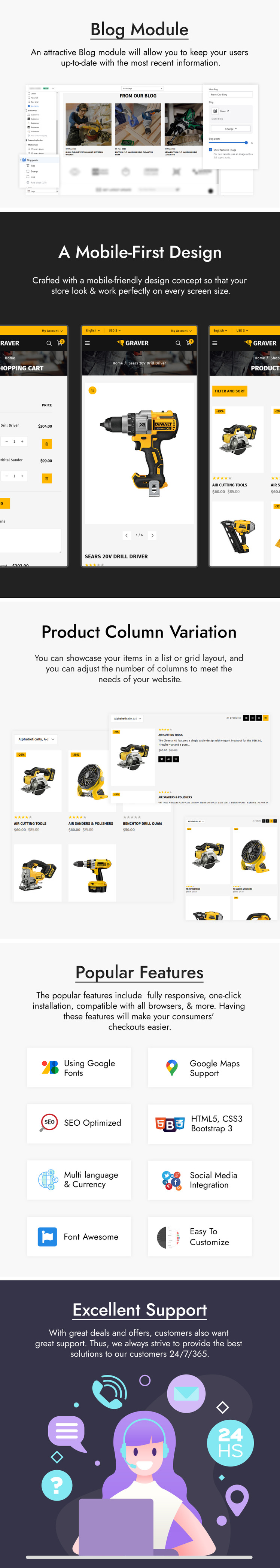 Graver Tools and Equipment Store Shopify Theme #254631-3