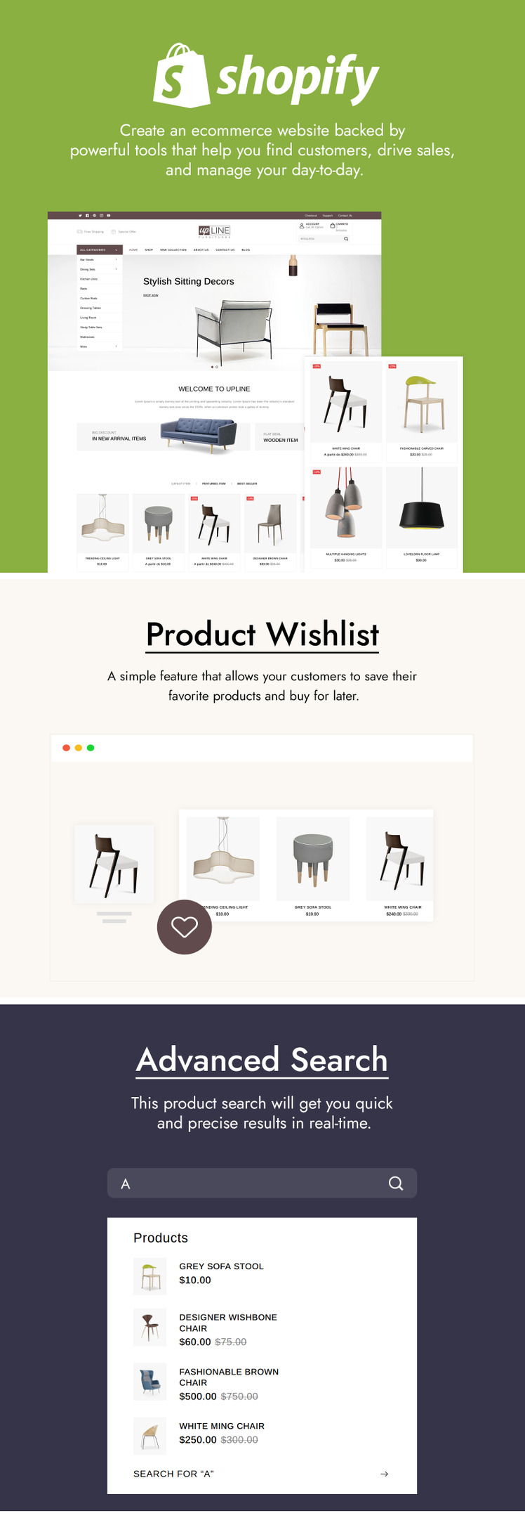 Upline Furniture Online Store Shopify Theme #227702-2