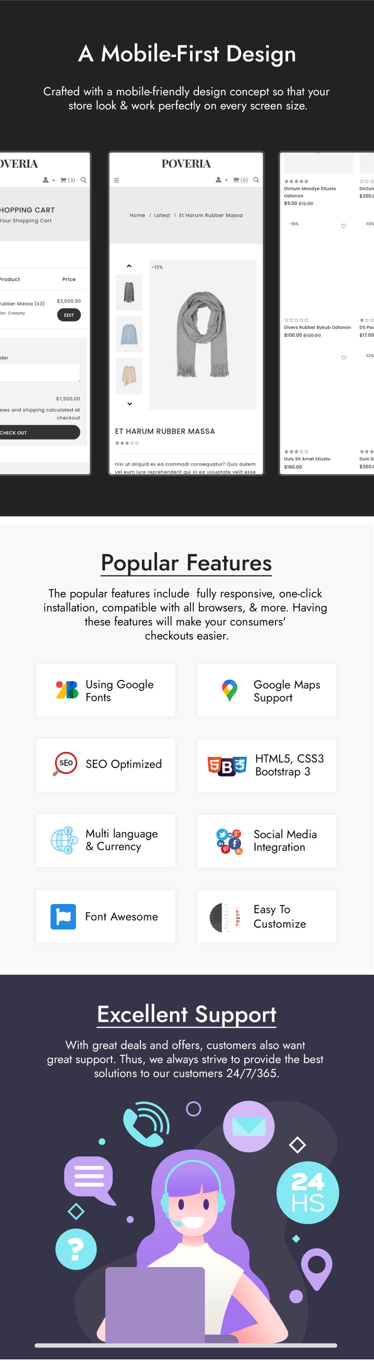 Poveria Fashion Store Shopify Theme #82543-3
