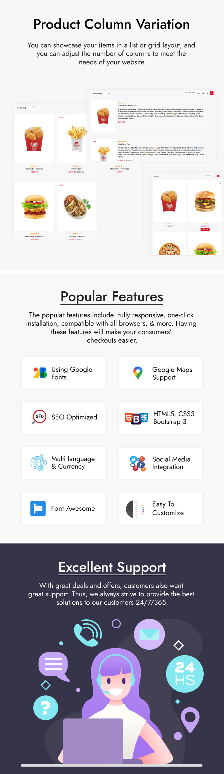 FoodPice Restaurant Store Shopify Theme #247532-4