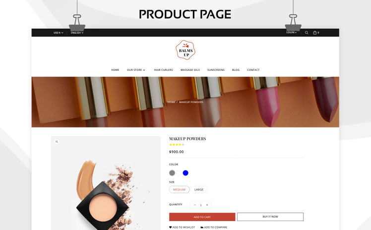 Balmsup Cosmetics Beauty Shopify Theme #244642
