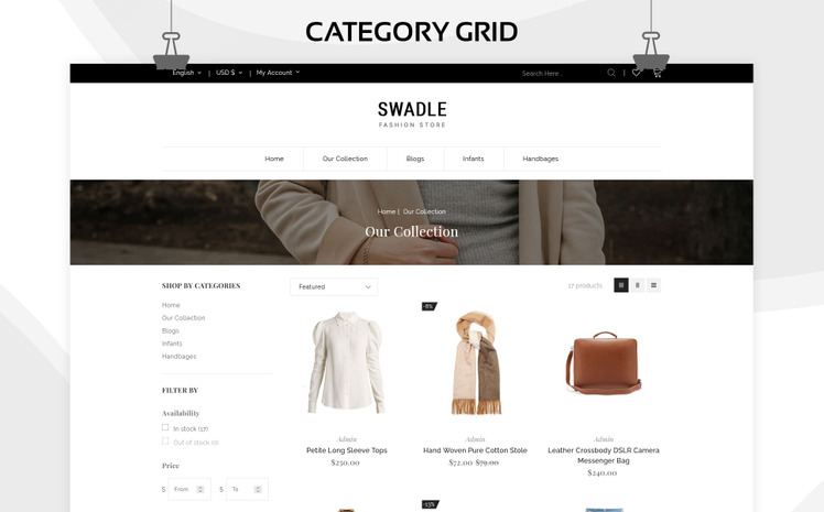 Swadle The Fashion Responsive Shopify Theme #239497