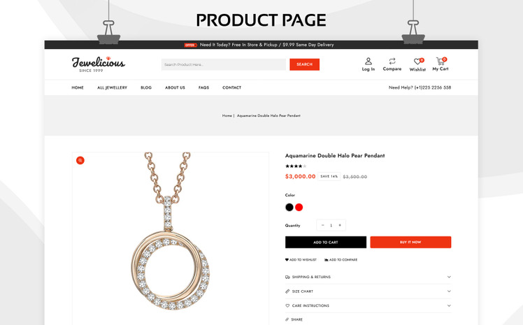 Jewelicious Modern jewelry Store Shopify Responsive Theme #260714