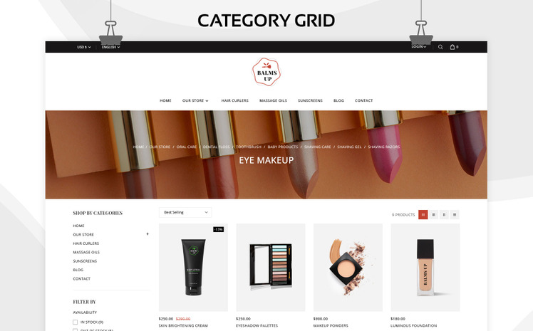 Balmsup Cosmetics Beauty Shopify Theme #244642