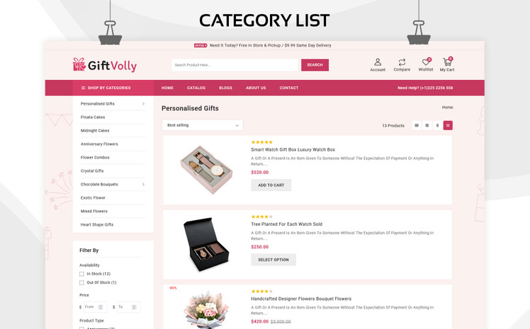 Giftvolly Gift Souvenir Shopify Theme #258391
