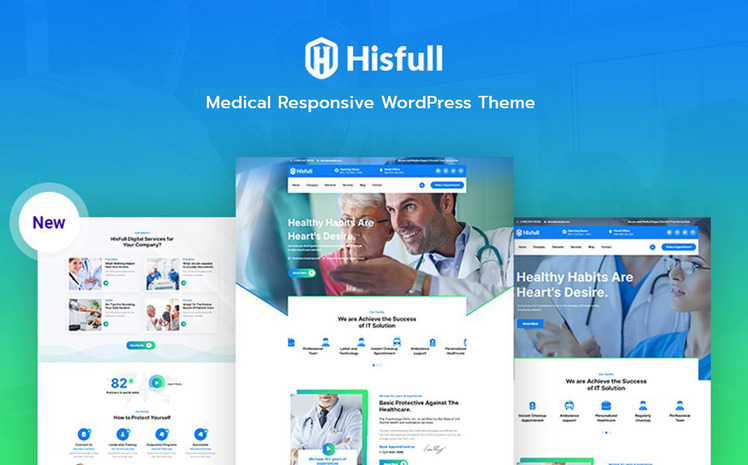Hisfull - Medical Responsive WordPress Theme #186471