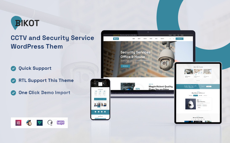 Bikot - CCTV and Security Service WordPress Theme #275489