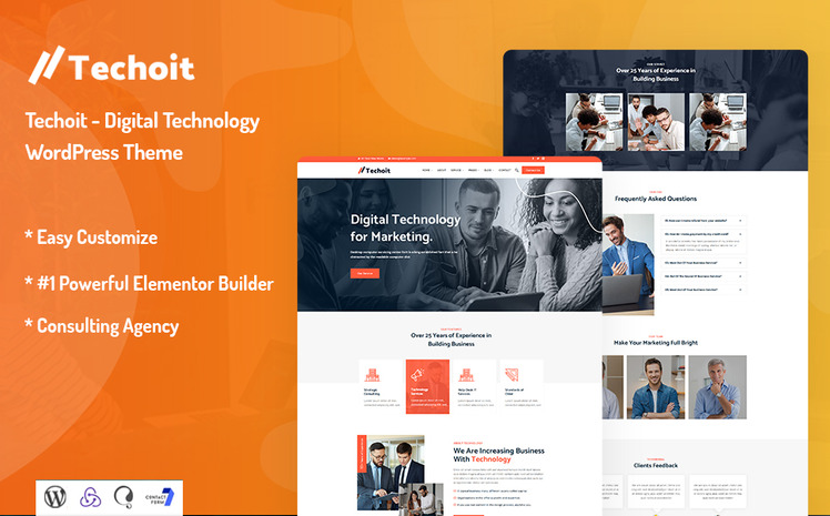 Techoit - Digital Technology WordPress Theme #247432