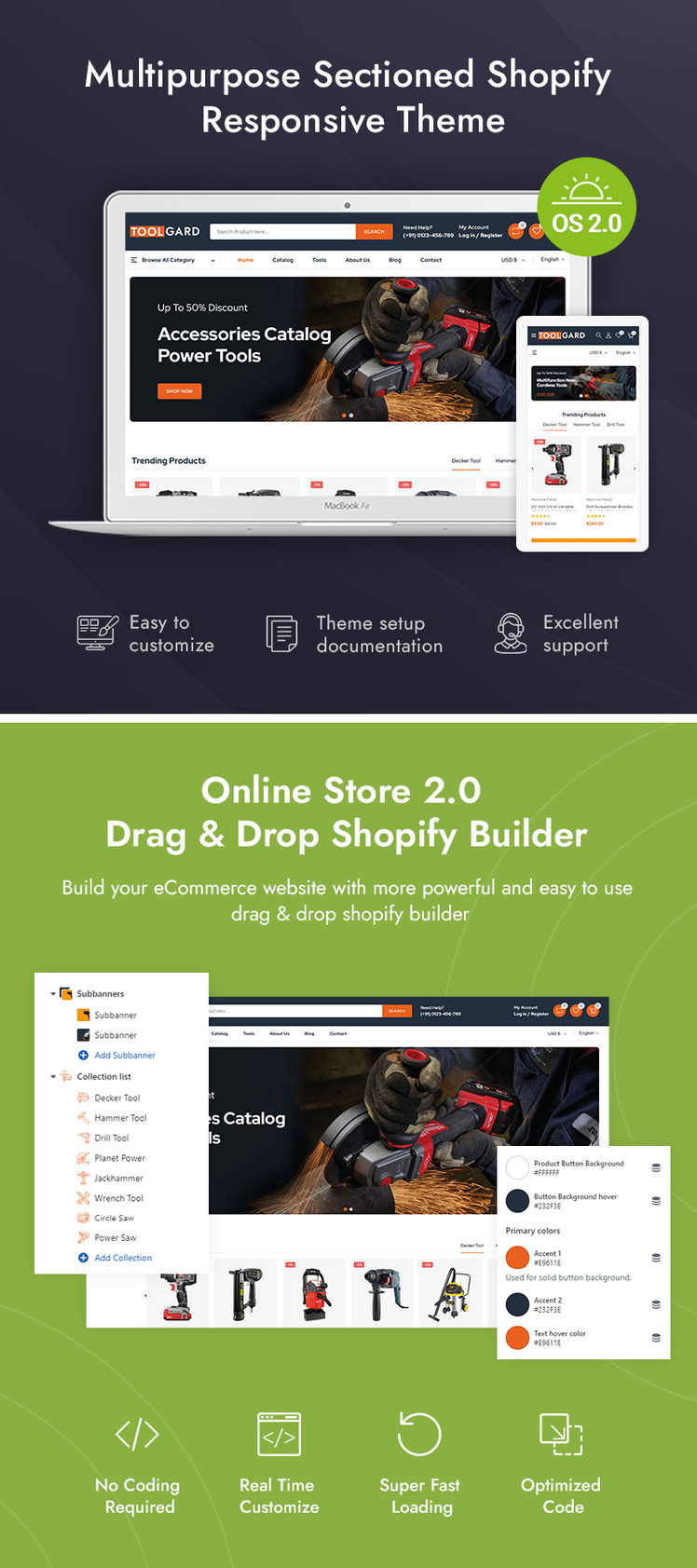 Toolgard Mega Tools Store Shopify Responsive Theme #332144-1