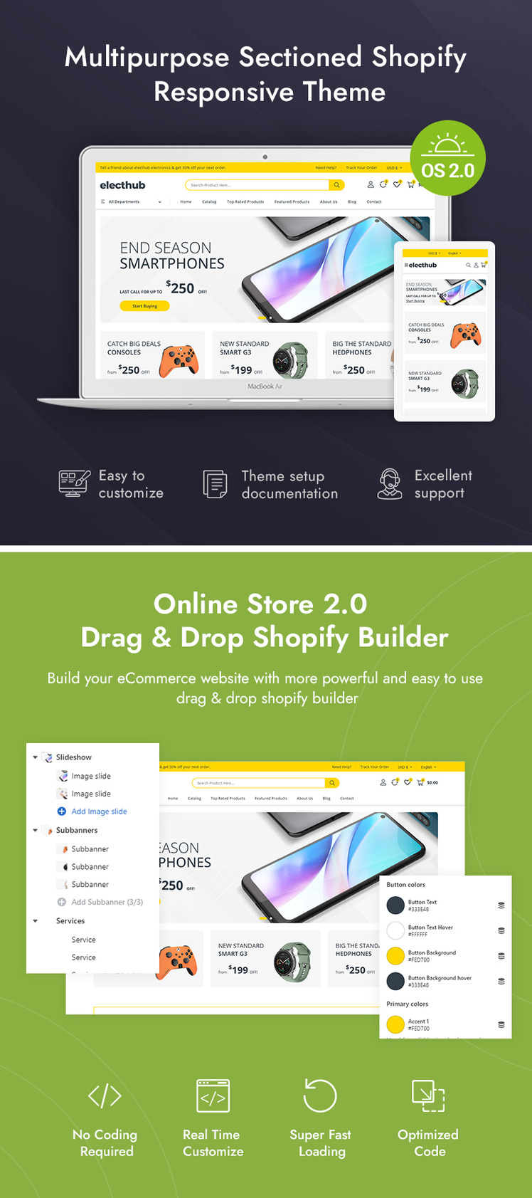Electhub Electronics Gadgets Store Shopify Responsive Theme #311476-1