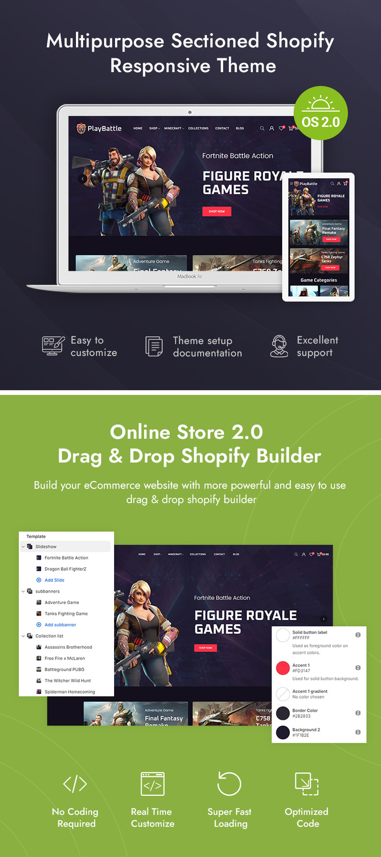 PlayBattle Digital Video Game Store Shopify Responsive Theme #357435-1