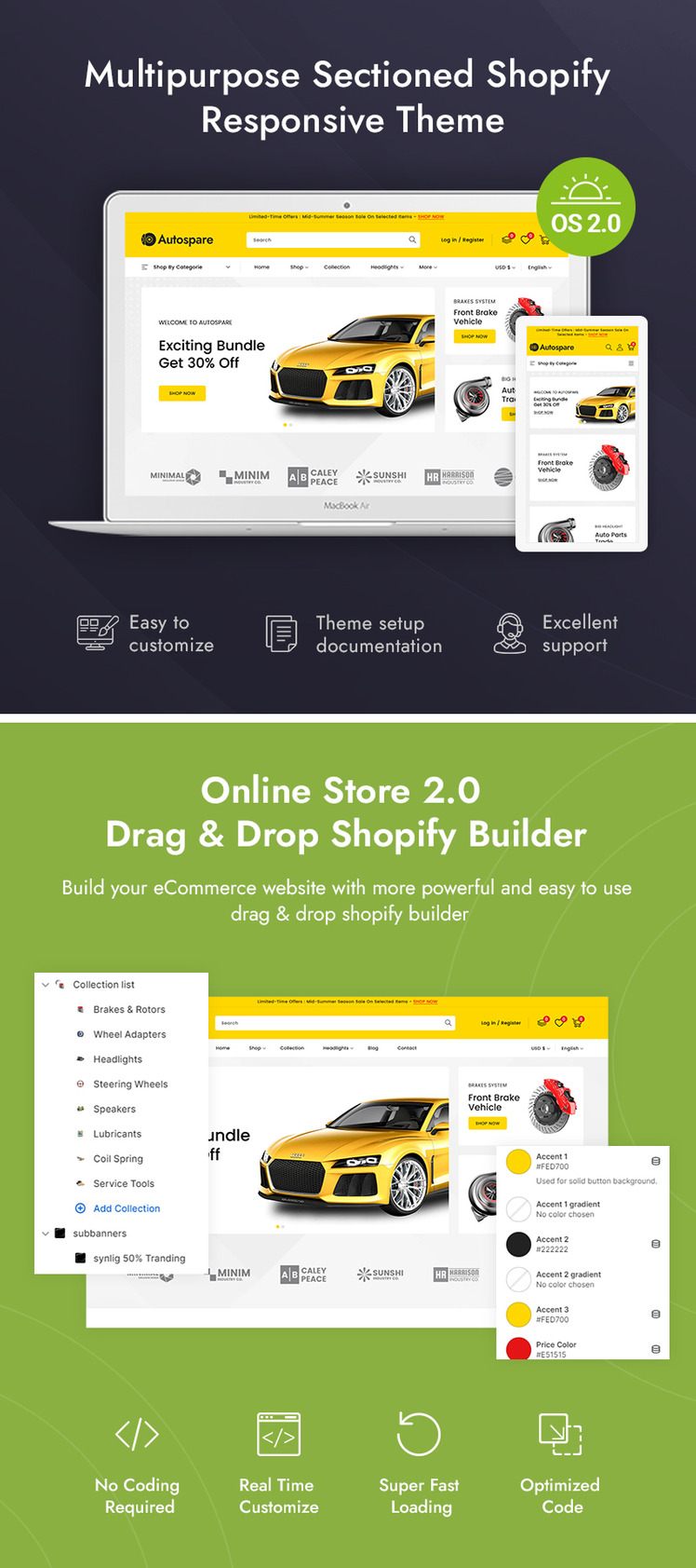 Aautospare Auto Parts Accessories Store Shopify Responsive Theme #352496-1