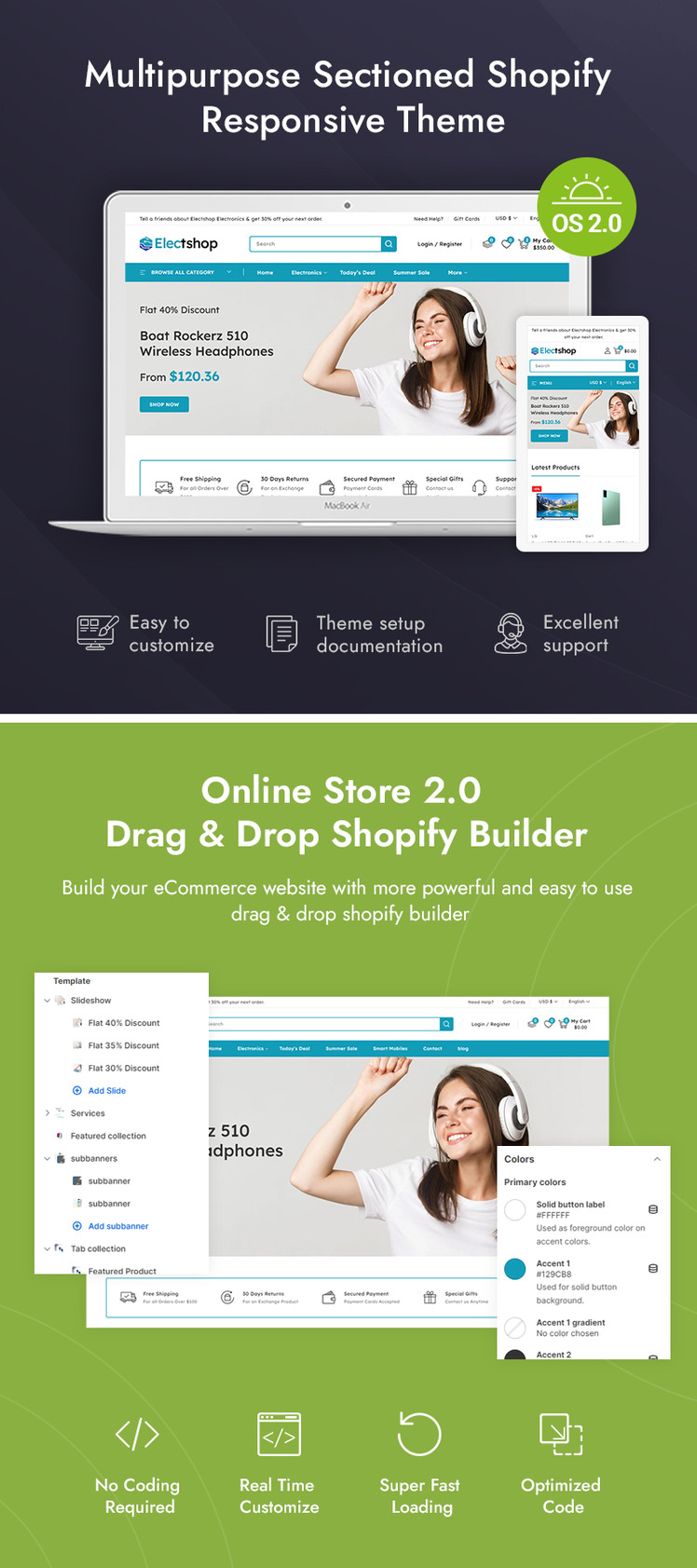 Electshop Electronics Digital Store Shopify Responsive Theme #267269-1