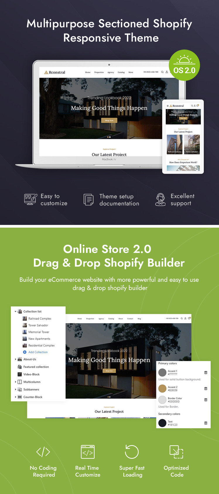 Rconstral Real Estate Shopify Responsive Theme #262678-1