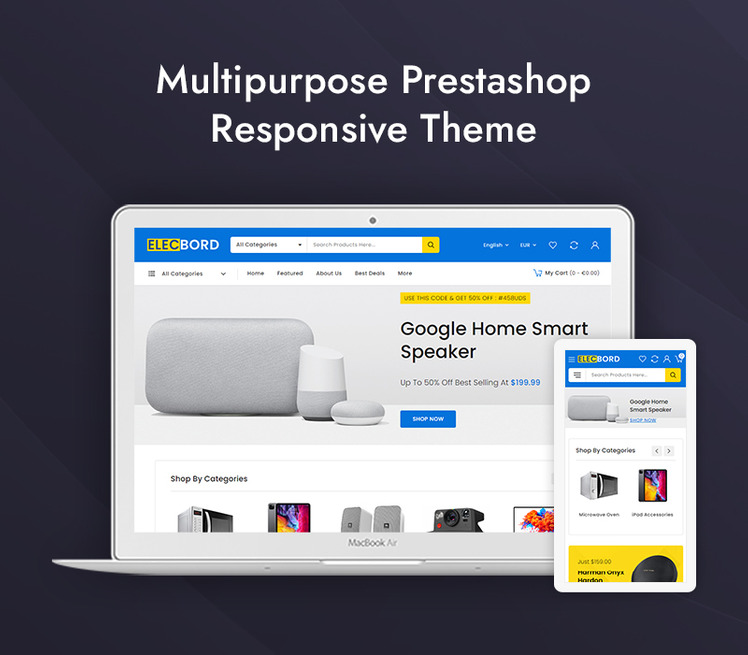 Elecbord - Mega Electronics Store Prestashop Responsive Theme #246903