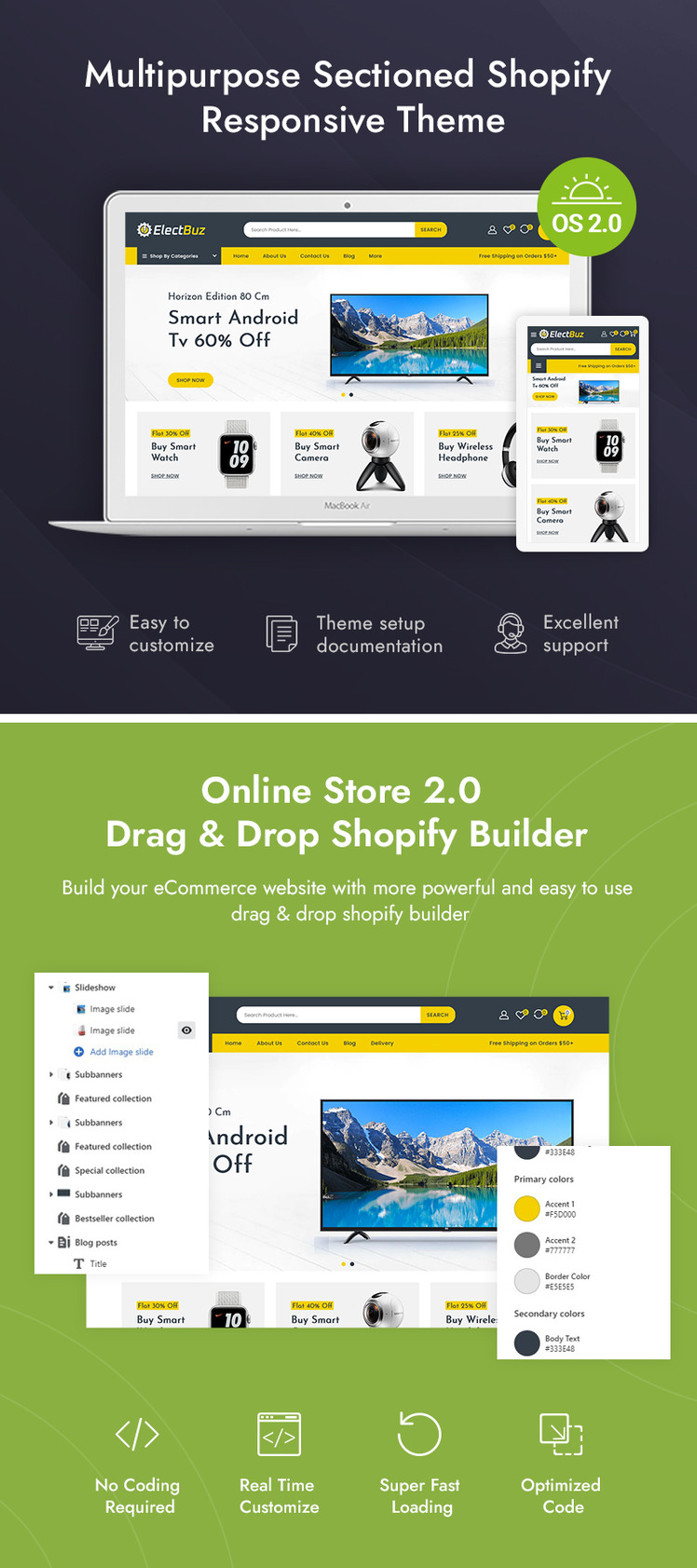 ElectBuz Electronics Store MultiPurpose Shopify Theme #232650-1