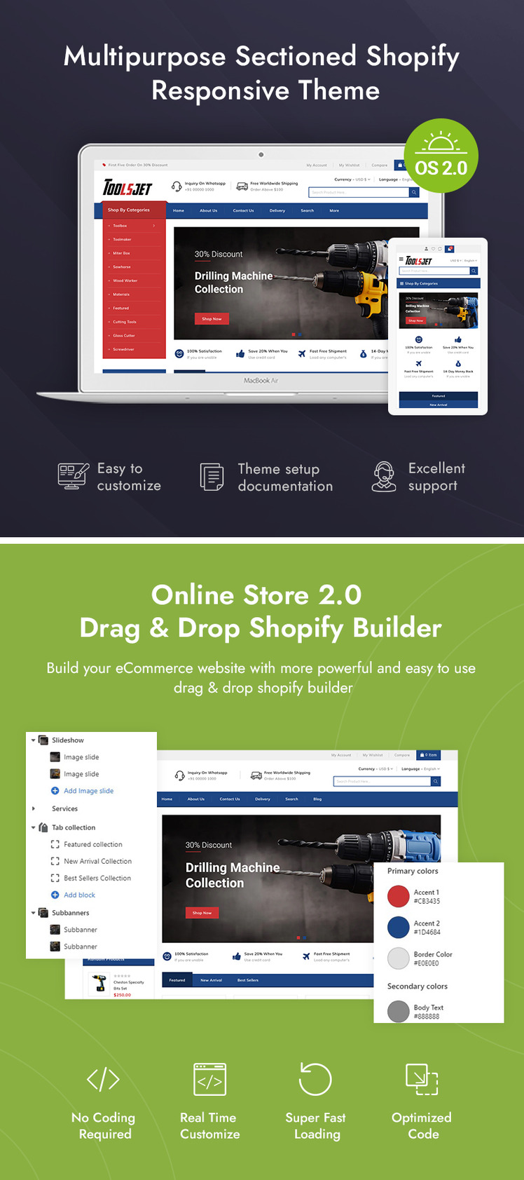 Toolsjet Best Tools Store Shopify Responsive Theme #217587-1