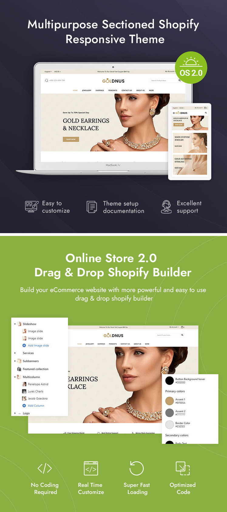 Goldnus Jewellery Store Shopify Responsive Theme #229082-1