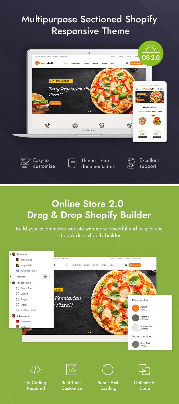 FoodStuff Best Food Store Shopify Responsive Theme #226699-1