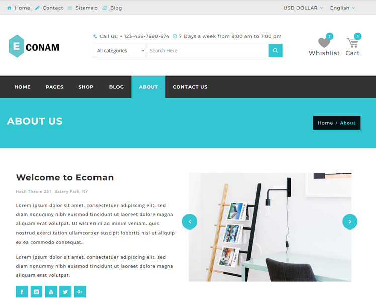 Econam - Responsive Ecommerce Html5 Template #342267