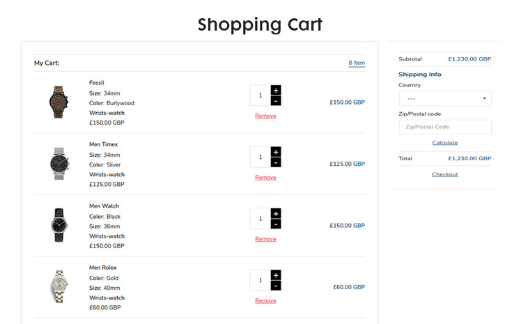 Wrists The watch Smartwatch Premium Shopify Theme #162400