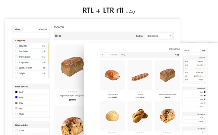 Bread Bakery The Bread Bakery Food Premium Shopify Theme #161037