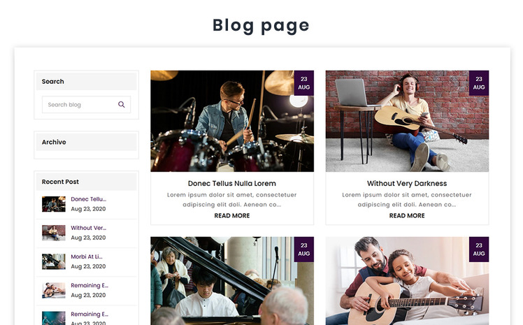 Muzyka The Music Guitar Premium Shopify Theme #187975