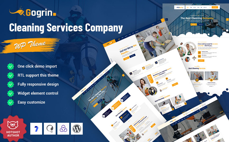 Gogrin - Cleaning Service WordPress Theme #285802