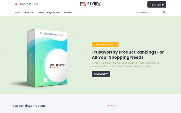 Reviews & Ratings WordPress Theme #232486