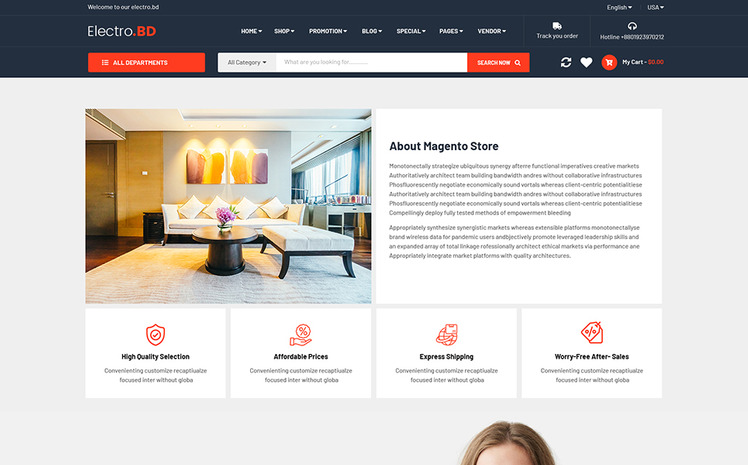 Electronics Section Html ElectroBD - Electronics eCommerce HTML Template #187929