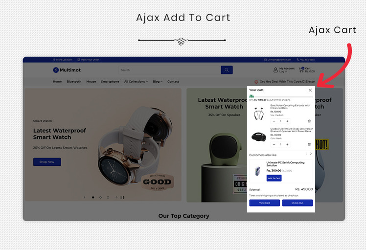 Multimot Multipurpose Electronics Store Shopify Theme #350002