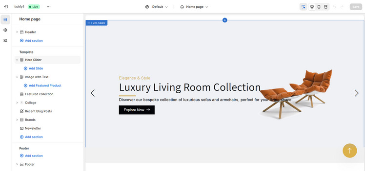 Tishfy Furniture Store Shopify Theme #422570