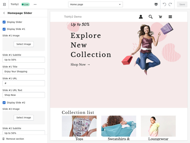 Tishfy Fashion Shopify Sections Theme #222176