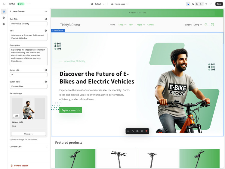 Tishfy E Bikes and Electric Vehicles Shopify Theme #431969