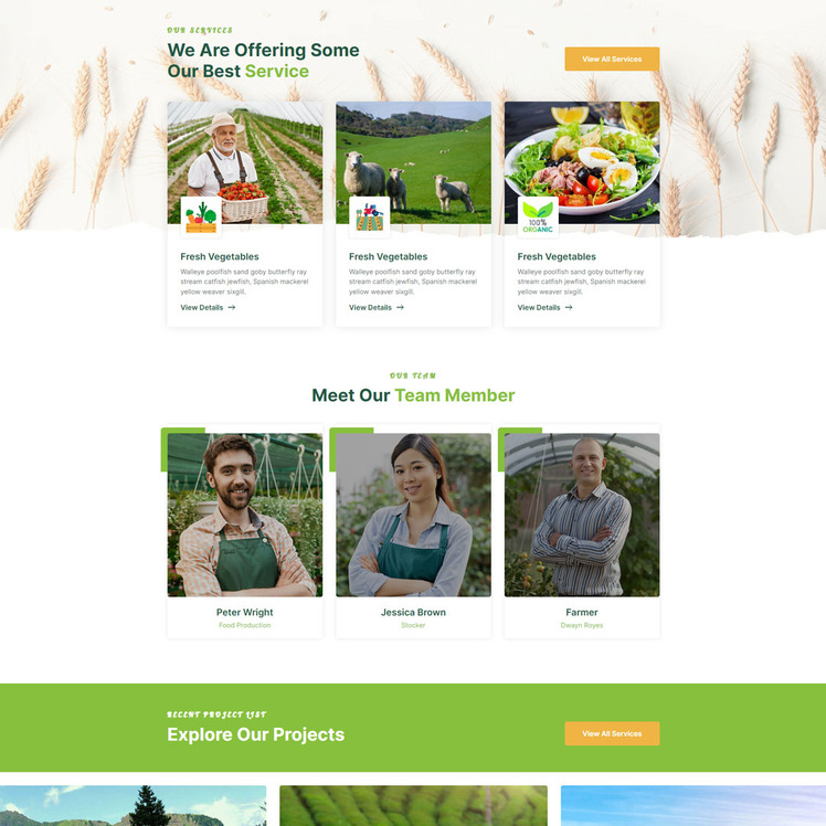 Agrofarm - Agriculture Farming & Gardening HTML Template #240616