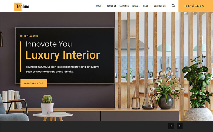 Architecture & Interior Design WordPress Theme #229902