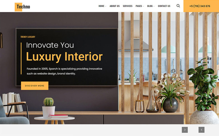 Architecture & Interior Design WordPress Theme #229902