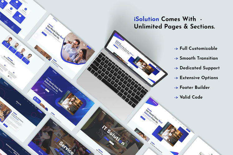 iSolution - IT Solution & IT Services Technology WordPress Theme #187963