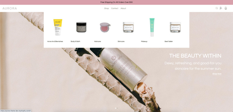 Aurora Shopify Beauty Theme #202741