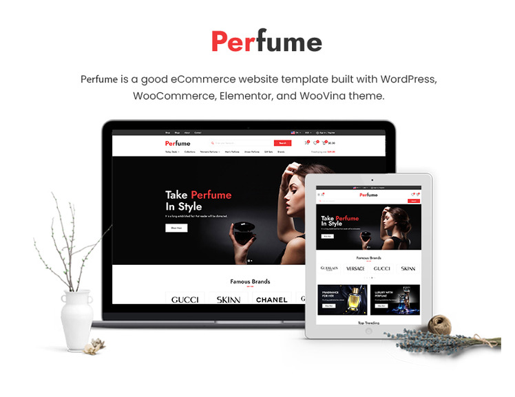 Perfume Cosmetics Perfumes Store WooCommerce WordPress Theme